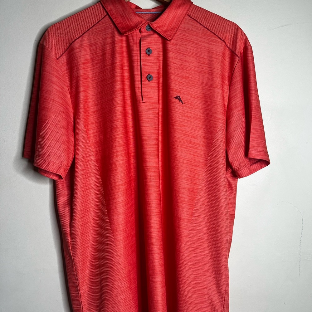 Tommy Bahama Island Zone Polo Shirt Medium Red